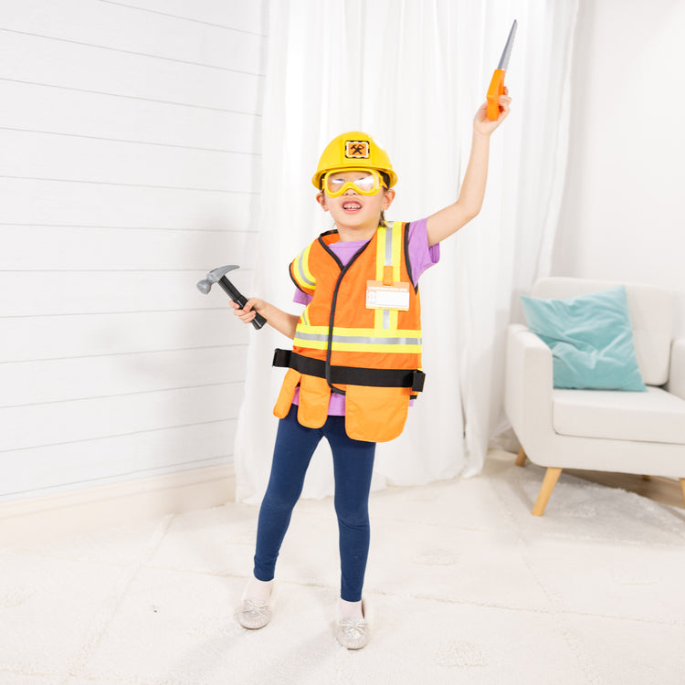 Construction Worker Costume Role Play Set