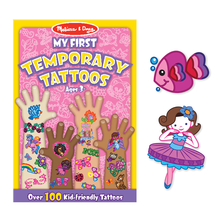 The loose pieces of The My First Temporary Tattoos - Pink
