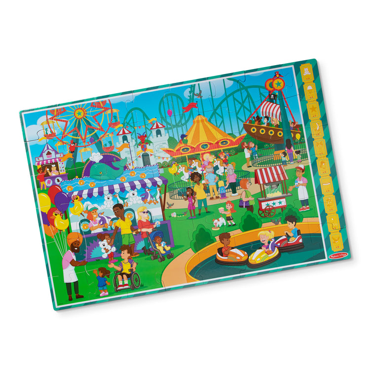  The Melissa & Doug Fun at the Fair! Cardboard Jigsaw Search & Find Floor Puzzle – 48 Pieces
