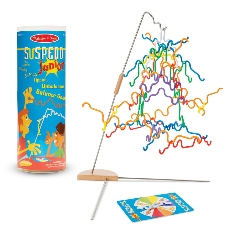The loose pieces of The Melissa & Doug Suspend Junior Family Game (31 pcs)