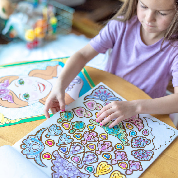 Make-a-Face Sticker Pad - Sparkling Princesses