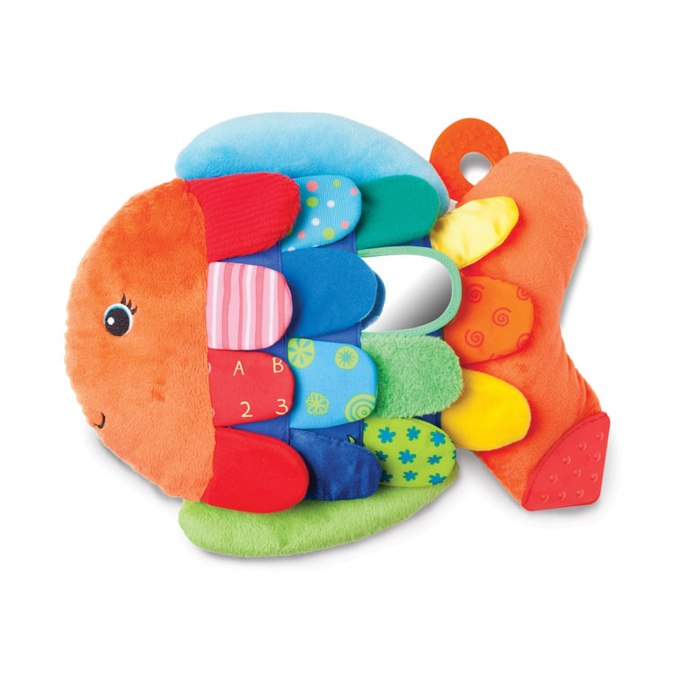 An assembled or decorated the Melissa & Doug Flip Fish Soft Baby Toy