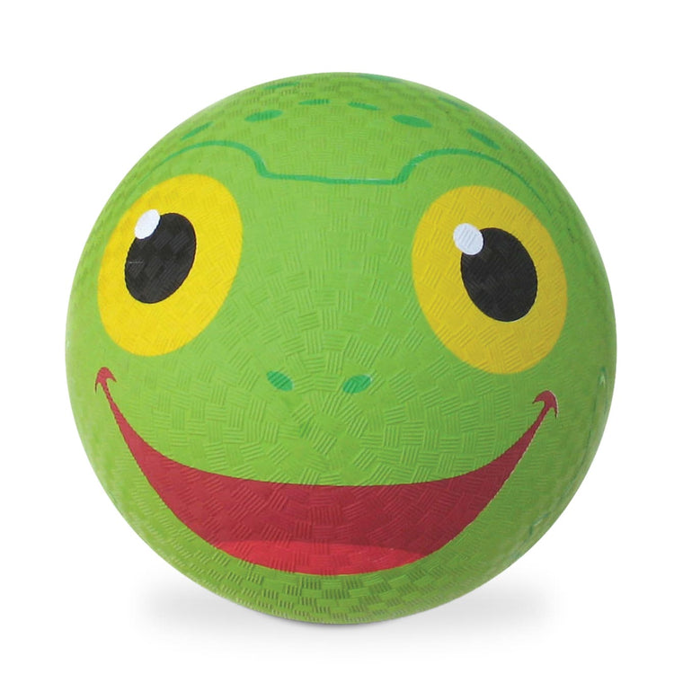 An assembled or decorated the Melissa & Doug Sunny Patch Froggy Classic Rubber Kickball
