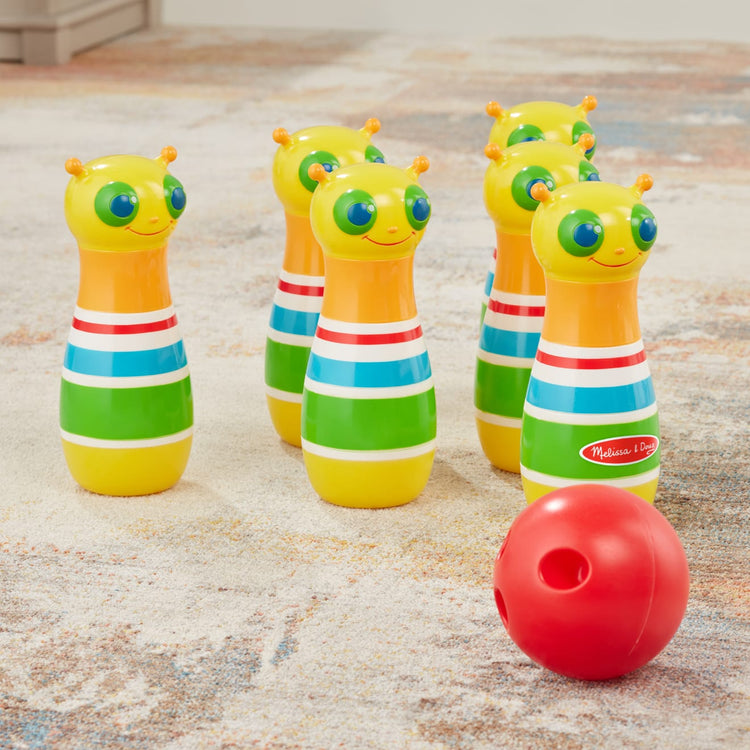 Melissa & Doug Sunny Patch Giddy Buggy Bowling Action Game - 6 Bug Pins, 1 Plastic Ball