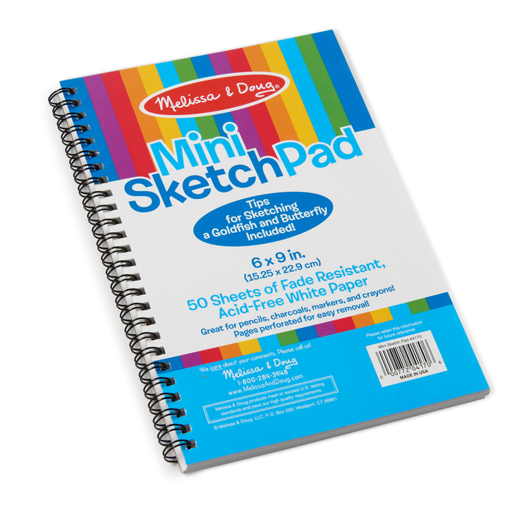 The front of the box for the Mini-Sketch Pad (6"x9")
