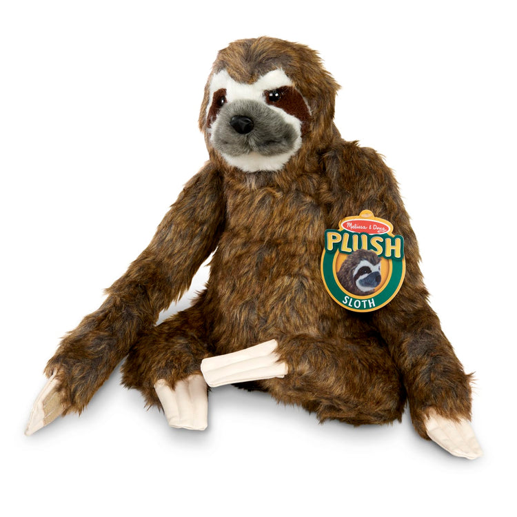 the Melissa & Doug Lifelike Plush Sloth Stuffed Animal (12W x 14.5H x 9D in)