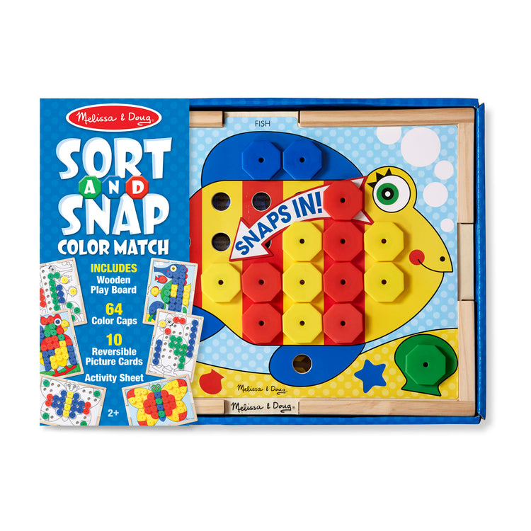 the Melissa & Doug Sort and Snap Color Match - Sorting and Patterns Educational Toy