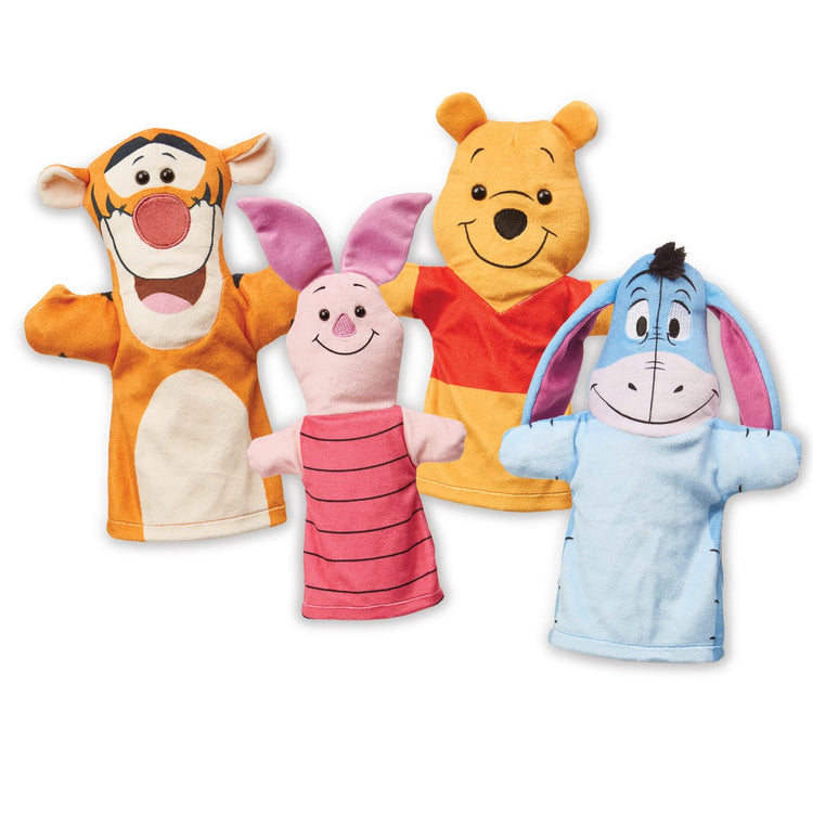 The loose pieces of the Winnie the Pooh Soft & Cuddly Hand Puppets