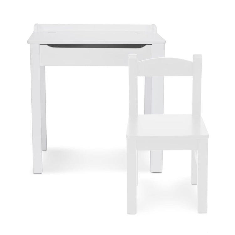 the Melissa & Doug Wooden Child's Lift-Top Desk & Chair - White
