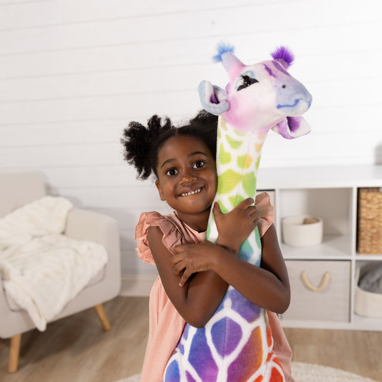 Melissa & Doug Meet Our New Plush Rainbow Giraffe Available Online Only blog post