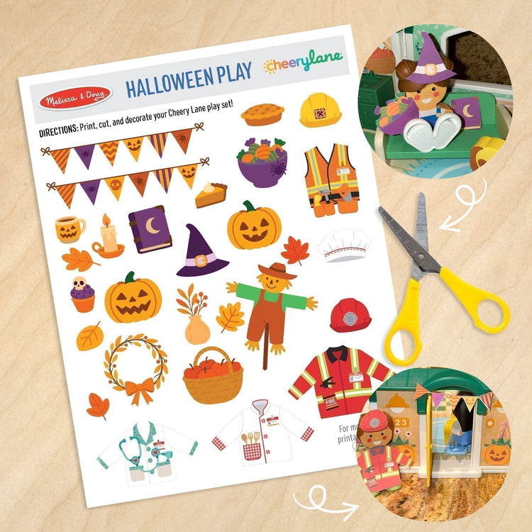Melissa & Doug Creative Seasonal Fun with Cheery Lane Halloween Printable Cutouts blog post