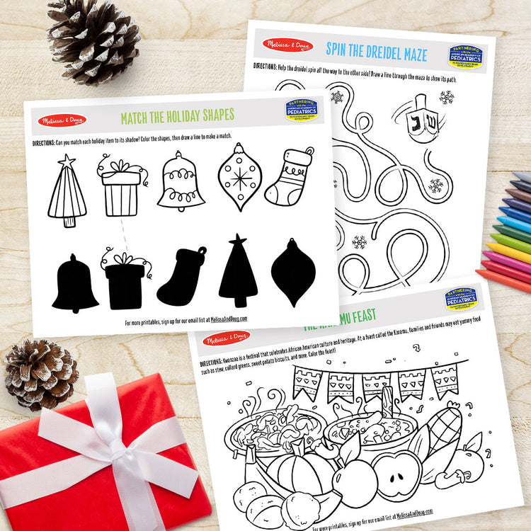 Free December Printables and Holiday Activities for Kids