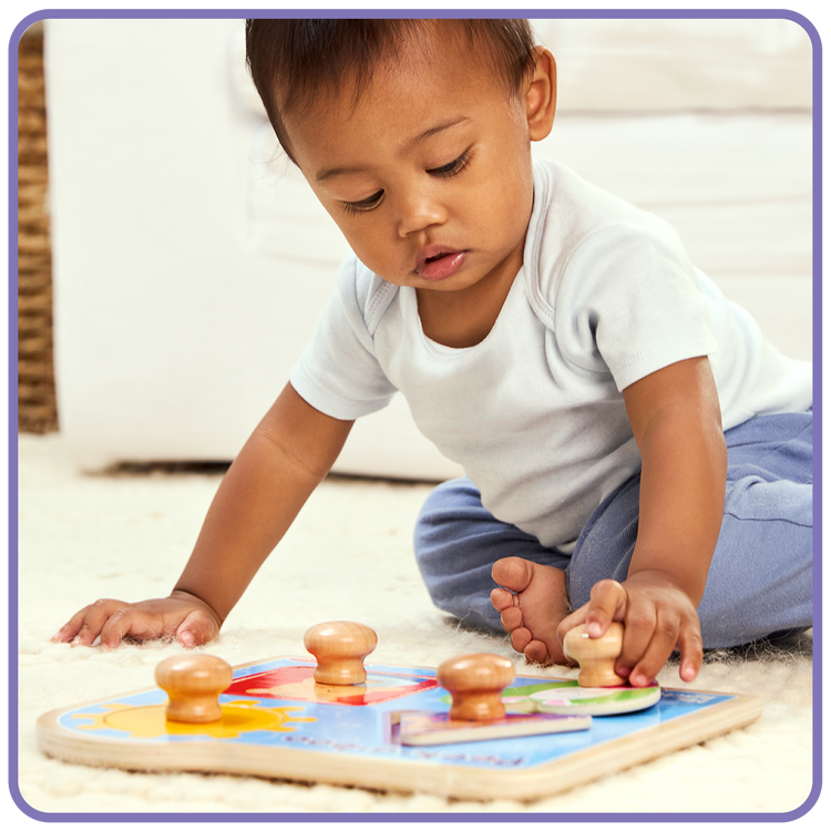 Melissa & Doug Best Puzzles for 1 Year Old Kids child playing
