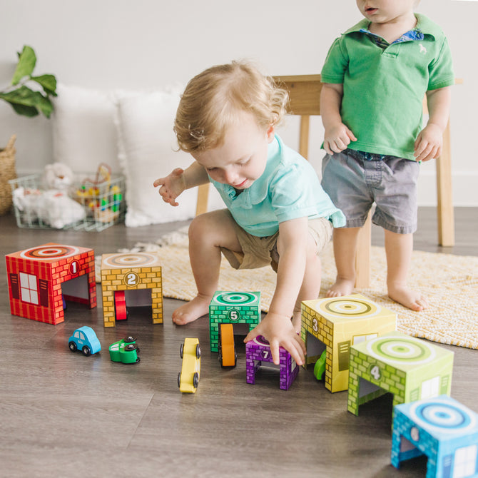 Nesting & Sorting Garages & Cars | Melissa & Doug