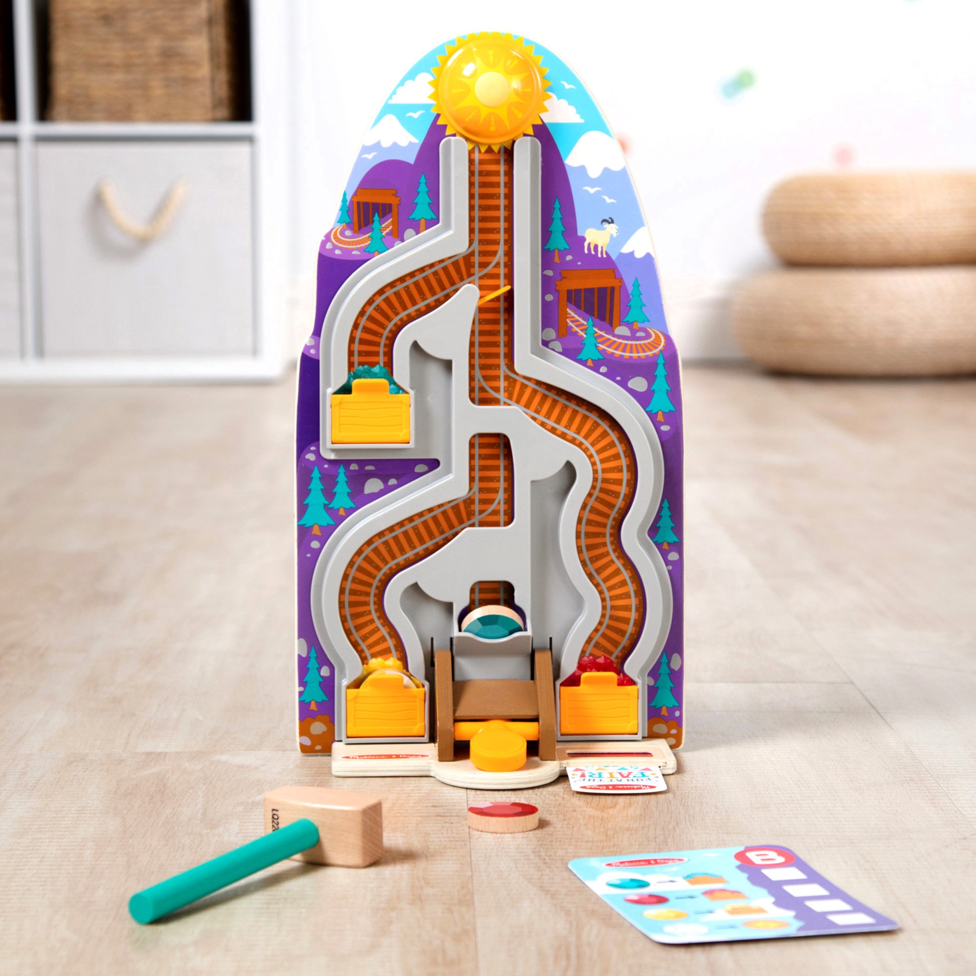 Melissa & Doug Fun at the Fair! Wooden Ring the Bell Game - FSC