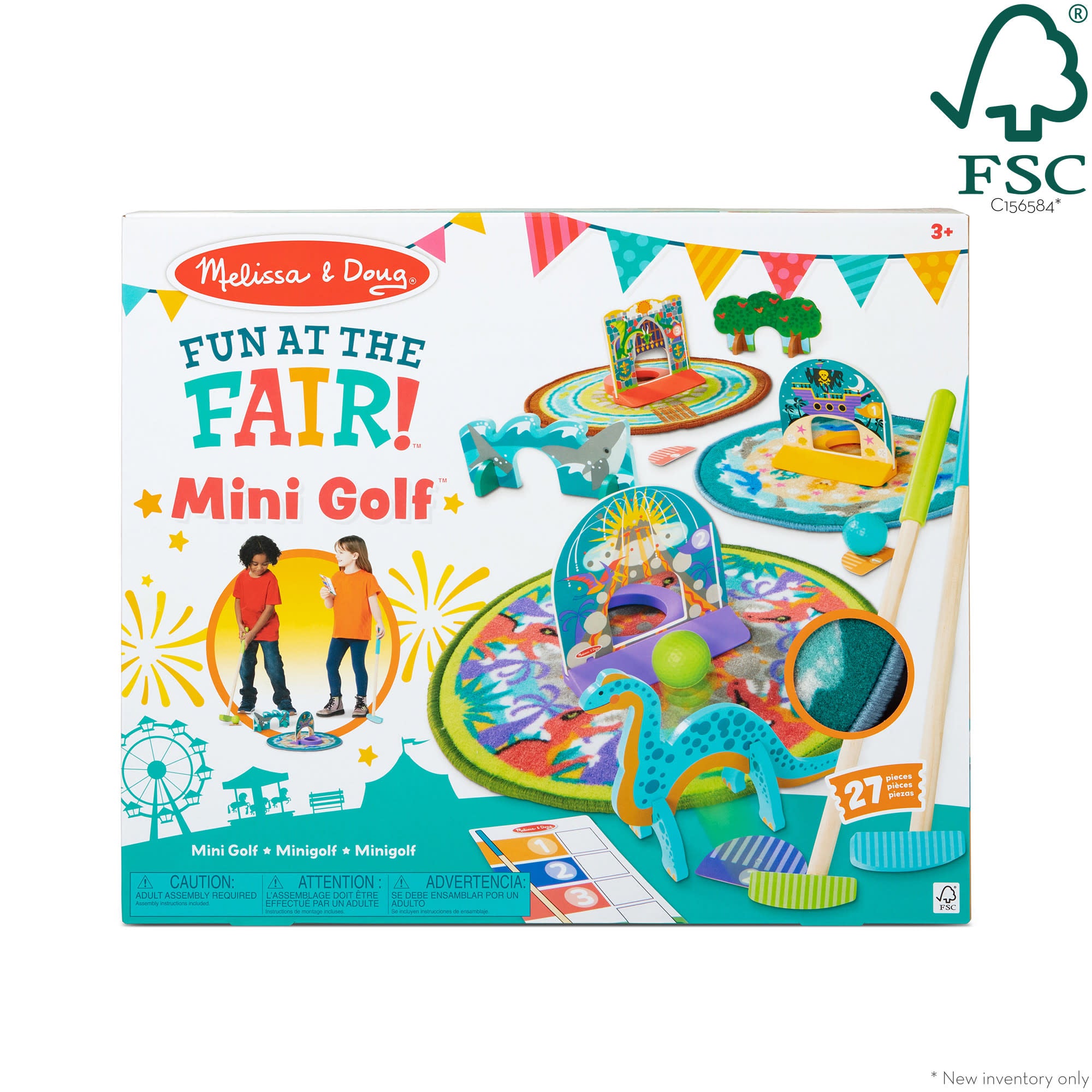 Melissa & Doug Fun at the Fair! Mini Golf Play Set – 3 Multi