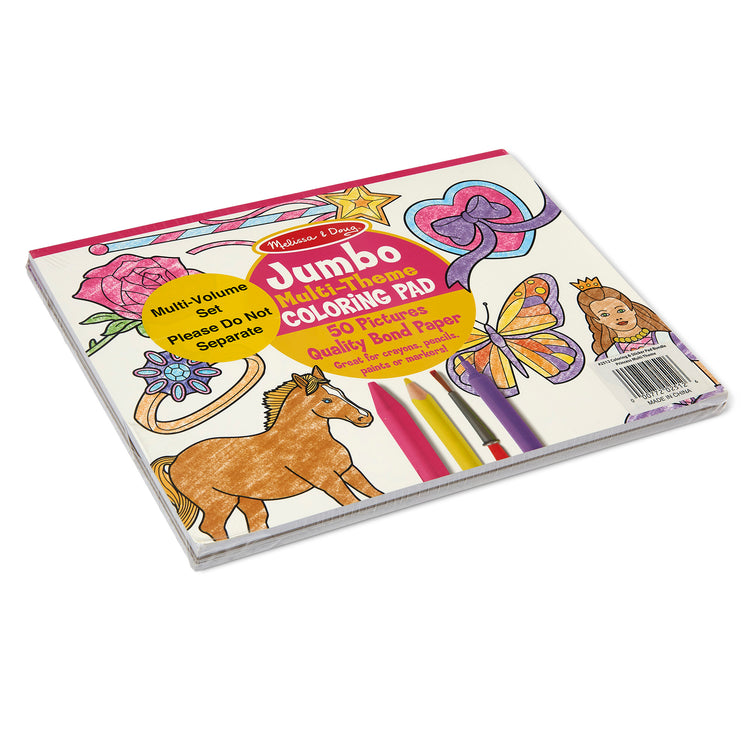Jumbo Coloring Pad- Multi-Theme 50 Sheets 11 x 14 New Sealed by Melissa &  Doug