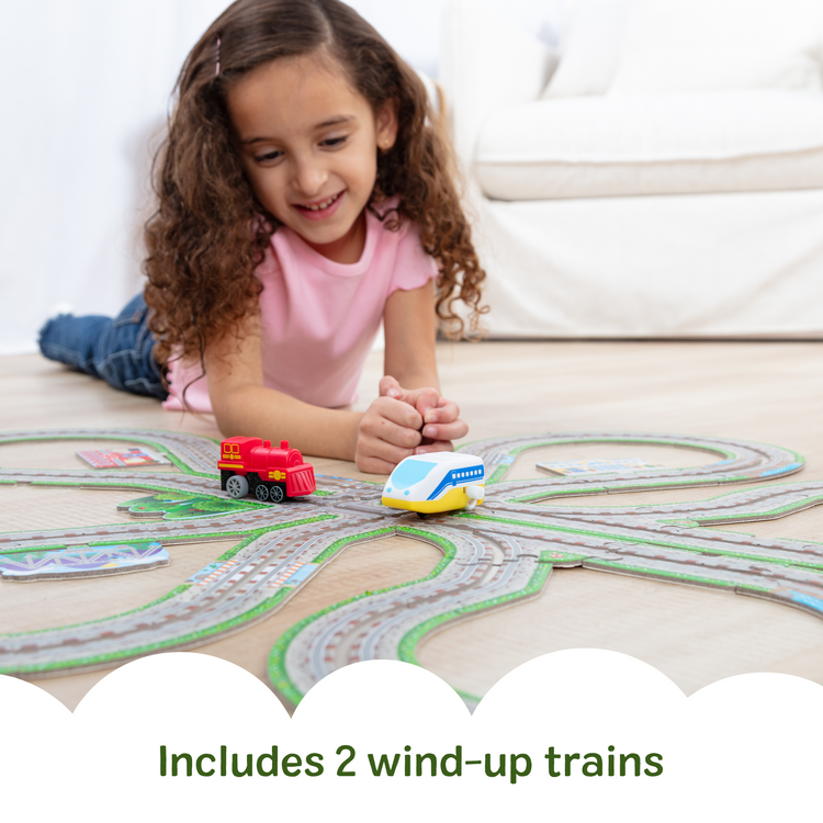 Design Your Own Railroad Floor Puzzle