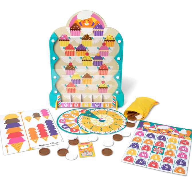 Fun Productions Double Roulette Table Melissa & Doug Fun at the Fair! Wooden Double-Sided Roulette & Plinko ...