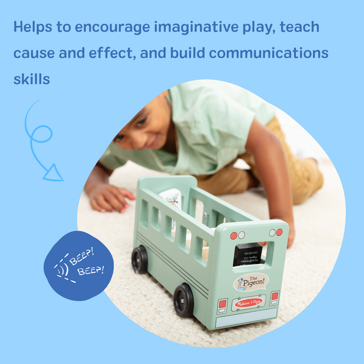 The Pigeon Wooden Bus Play Set