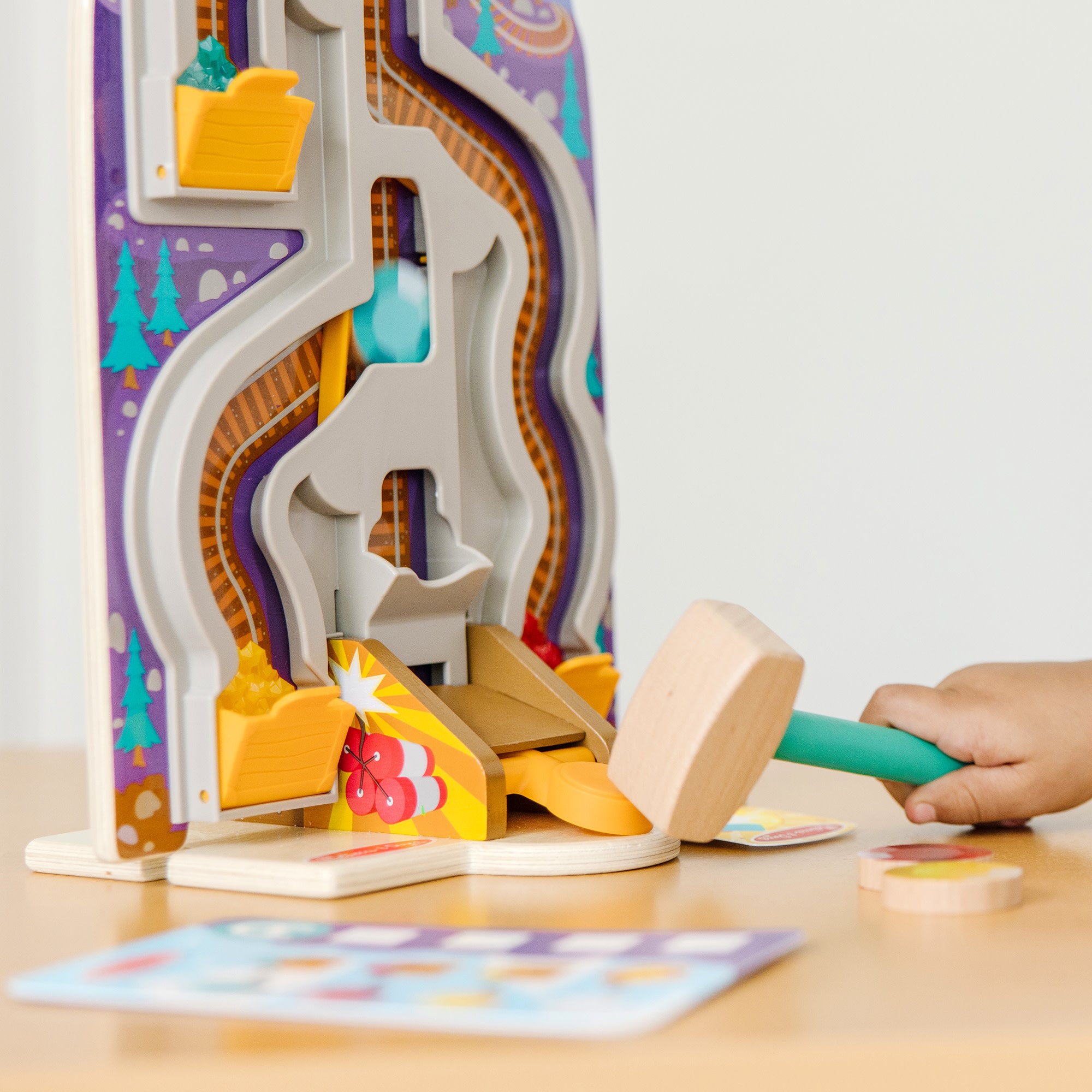 Melissa & Doug Fun at the Fair! Wooden Ring the Bell Game - FSC