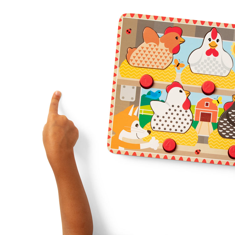 Happy Hens Push to Pop Puzzle