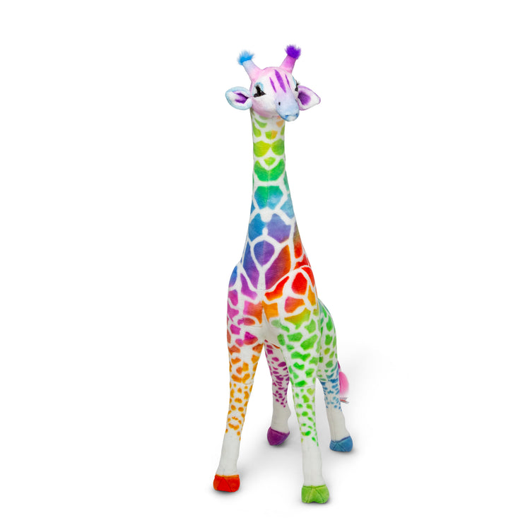 The MelissaAndDoug.com Exclusive: Rainbow Giraffe Lifelike Plush