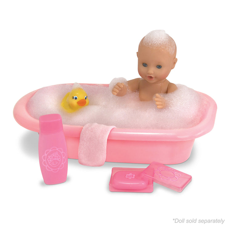  The Melissa & Doug Mine to Love Baby Doll Bathtub and Accessories Play Set (6 pcs)