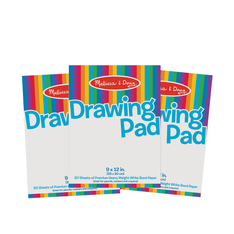 Drawing Paper Pad Bundle (3 Pack)- Melissa and Doug