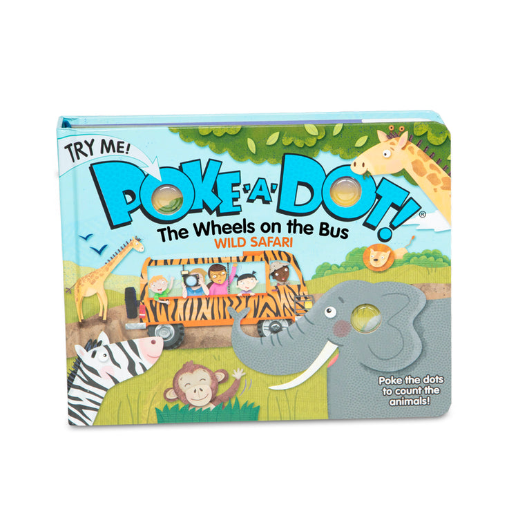  The Melissa & Doug Children's Book - Poke-a-Dot: The Wheels on the Bus Wild Safari (Board Book with Buttons to Pop)