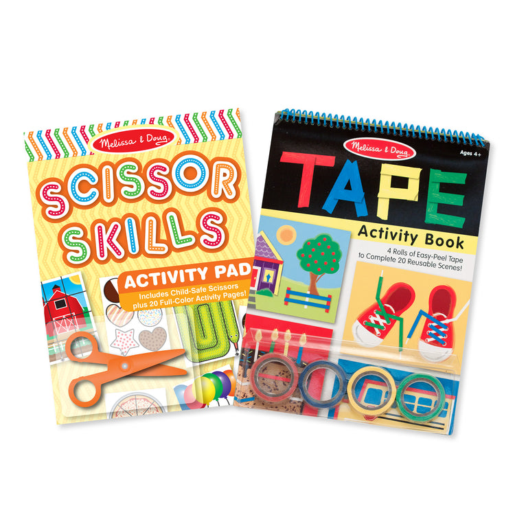  The Melissa & Doug Scissor Skills and Tape Activity Books Set