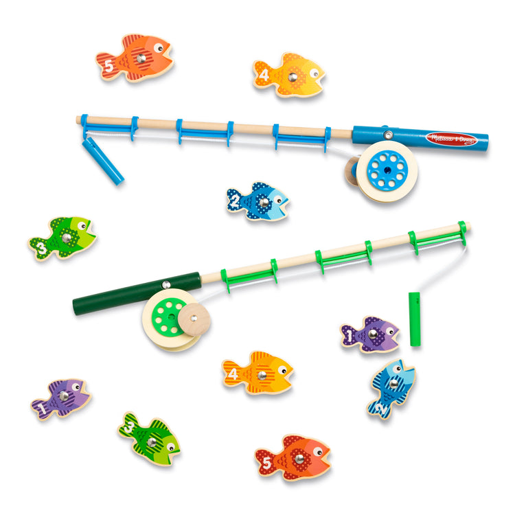 Fishing Toys Set for Toddlers, Magnetic Fishing Set with Rods