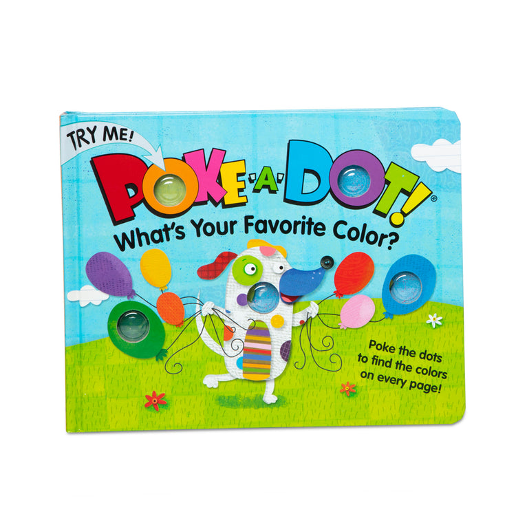 An assembled or decorated image of The Melissa & Doug Children's Book - Poke-a-Dot: What’s Your Favorite Color (Board Book with Buttons to Pop)