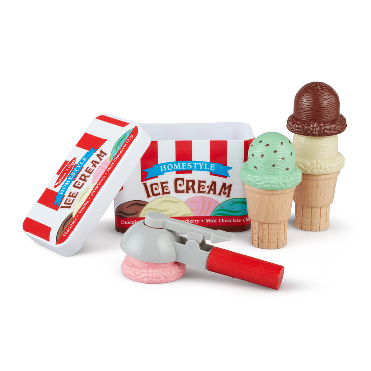 Ice Cream Scoop PNG Image, Three Scoope Ice Cream With Wipped