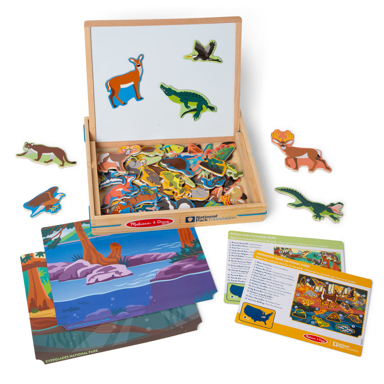 An assembled or decorated image of The Melissa & Doug National Parks Wooden Picture Matching Magnetic Game