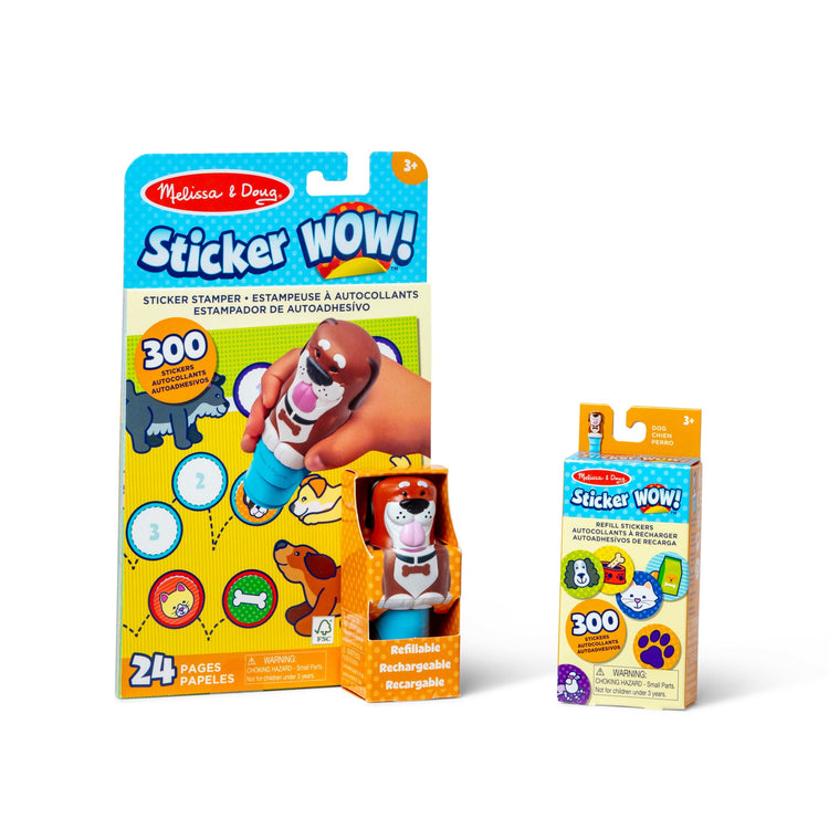 Sticker WOW!® Dog Bundle: Sticker Stamper & Activity Pad + 300 Refill Stickers