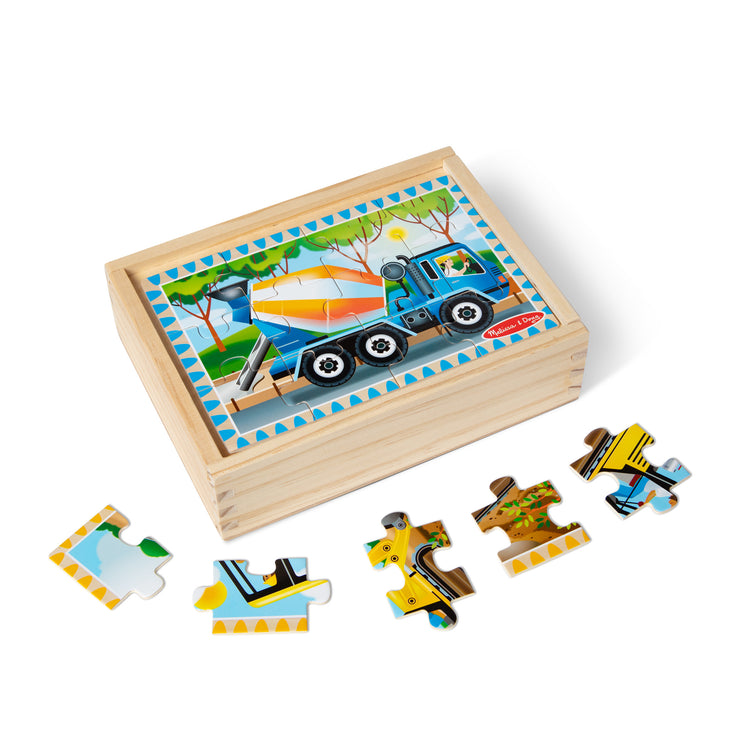 Wooden Construction Puzzle Puzzle in a Box