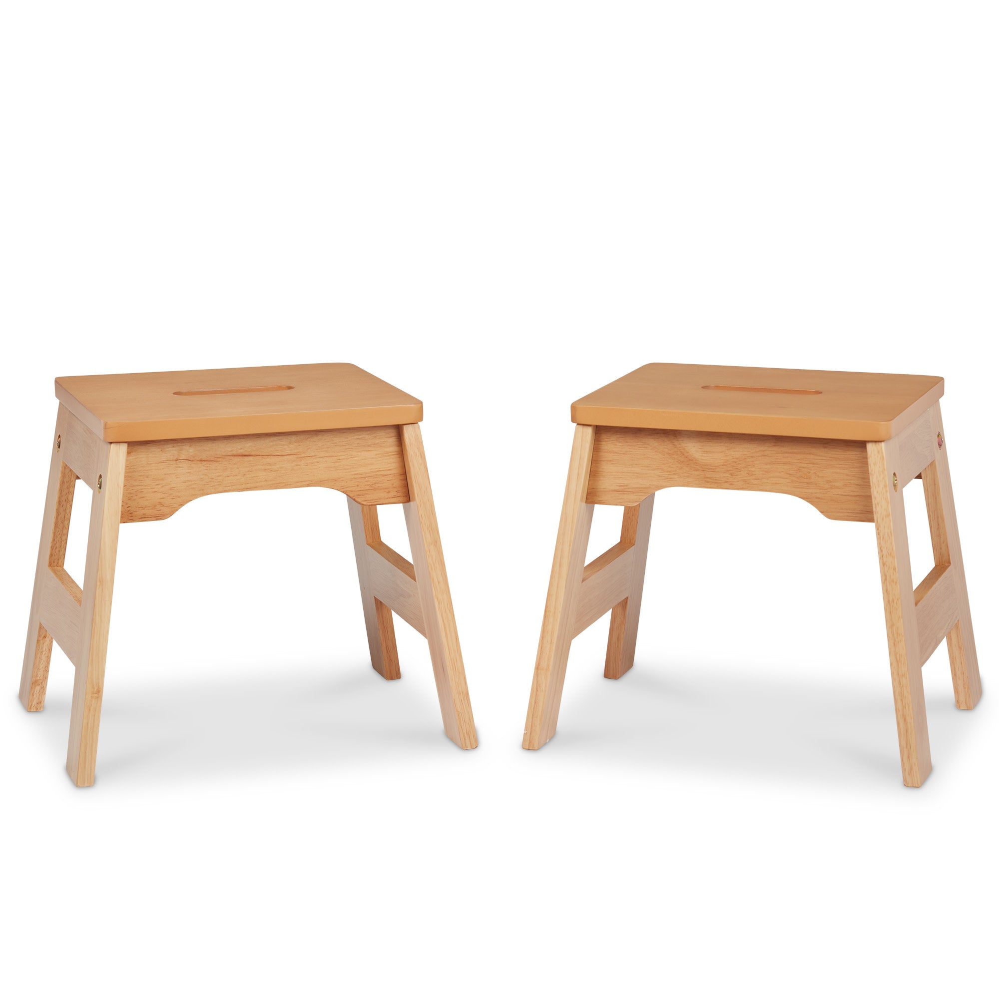Wooden Stools - Set of 2 (Natural)- Melissa and Doug