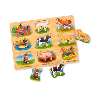Farm Sound Puzzle | 8 Farm Animal Sounds | Melissa & Doug