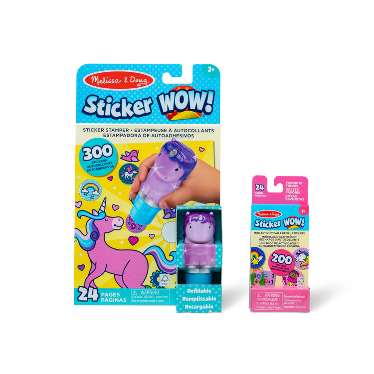 Set De Pegatinas Melissa & Doug Sticker WOW Invierno - 2 Cuadernos, 2 Estampadores Y 900 Pegatinas Para Niños