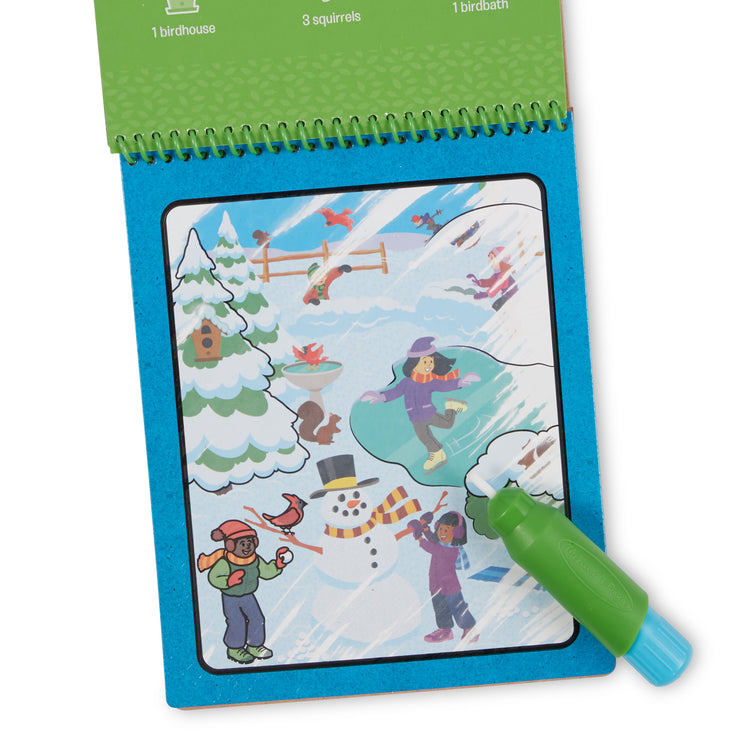  The Melissa & Doug Let’s Explore Water Wow! Seasons Water-Reveal Pad – Reusable On the Go Travel Activity