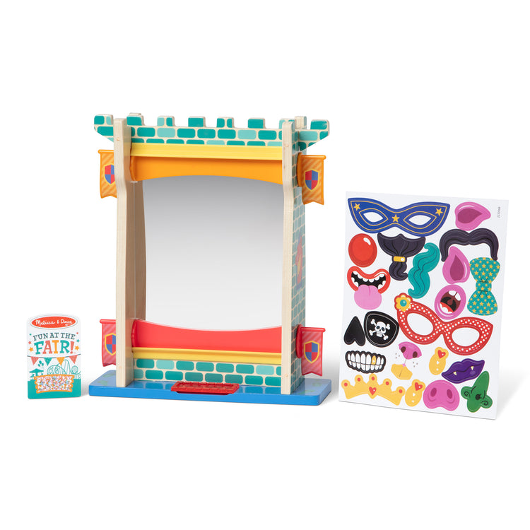  The Melissa & Doug Fun at the Fair! Wooden Double-Sided Funhouse Mirror