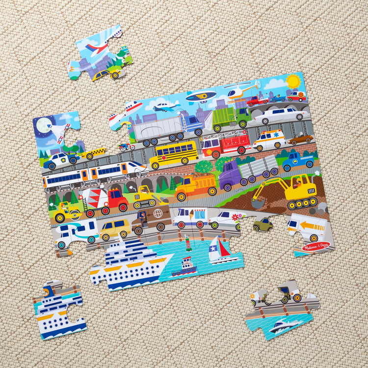 Traffic Jam Floor Puzzle - 24 Pieces