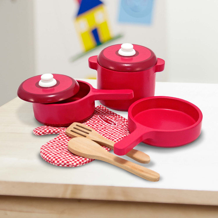 Play Kitchen Accessory Set Pot Pans Melissa Doug