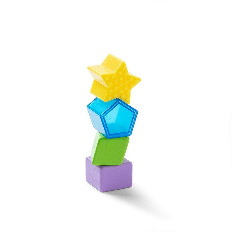 The loose pieces of The Shape Sorter Developmental Recolor