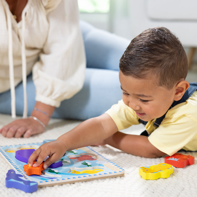 Melissa Doug Sea Creatures Chunky Puzzle Pieces
