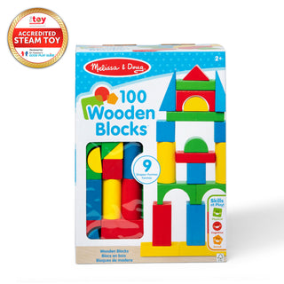 100 Piece Wood Blocks Set | Melissa & Doug