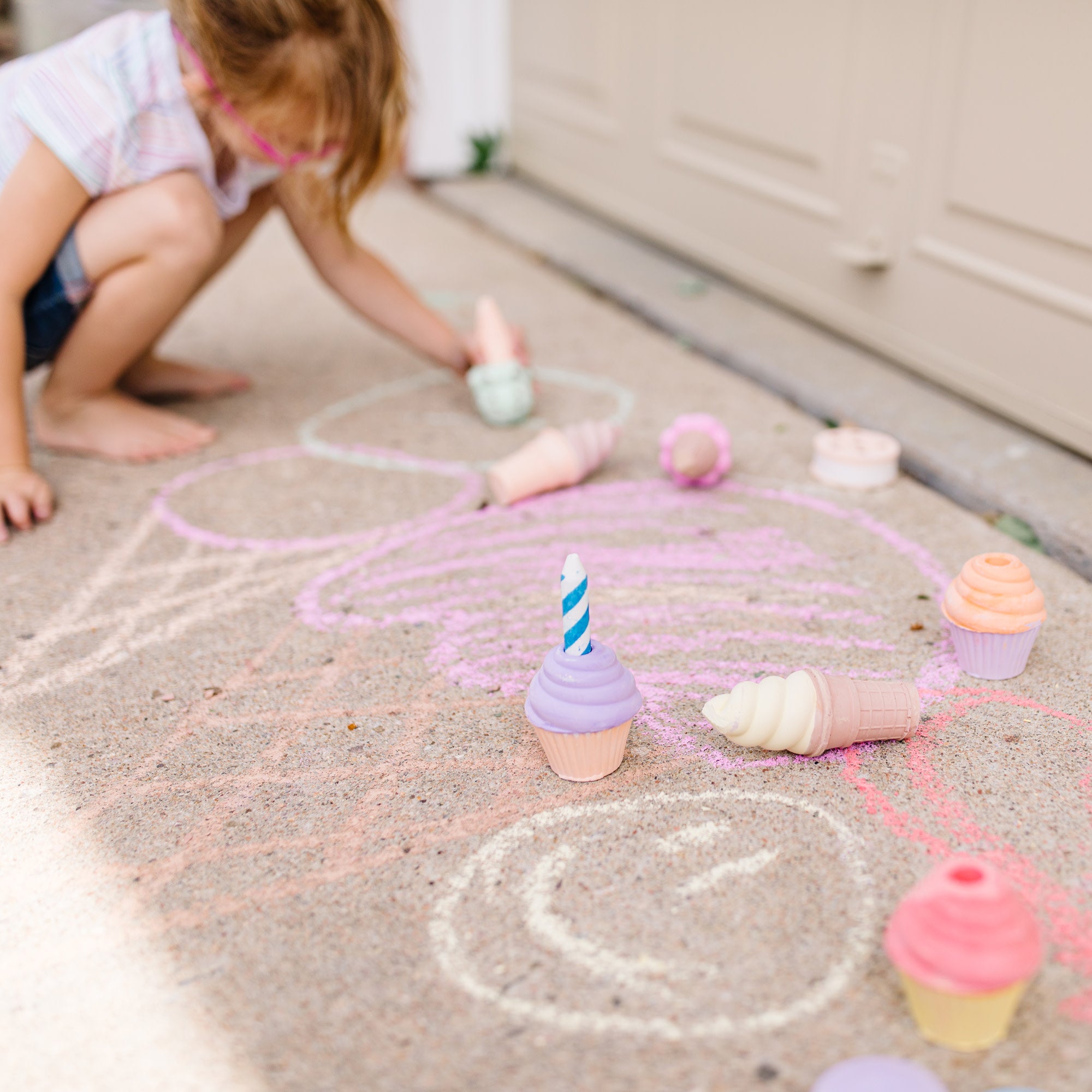 Ice Cream & Cake Chalk Set- Melissa and Doug