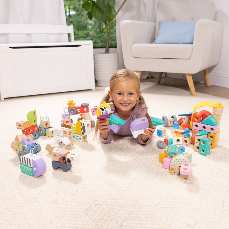 Melissa & Doug 32-teiliges Holz-Stadt-Spielset Mit Aufbewahrungstablett – Bunte Gebäude Und Straßenschilder Für Kinder Ab 3 Jahren Melissa & Doug 32-teiliges Holz-Stadt-Spielset Mit Aufbewahrungstablett – Bunte Gebäude Und Straßenschilder Für Kinder Ab 3 Jahren