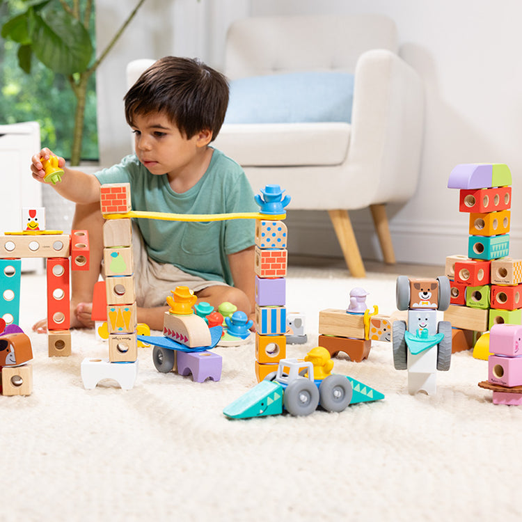 Blockables: Wooden Building Blocks for Developmental Play